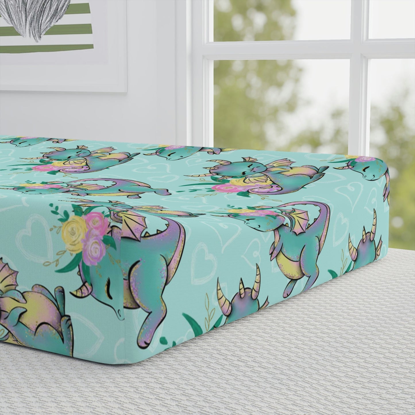 Baby Changing Pad Cover - Dragons