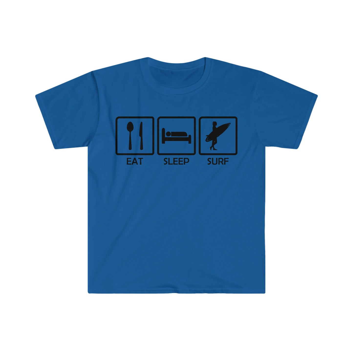 Unisex Softstyle T-Shirt - Eat Sleep Surf