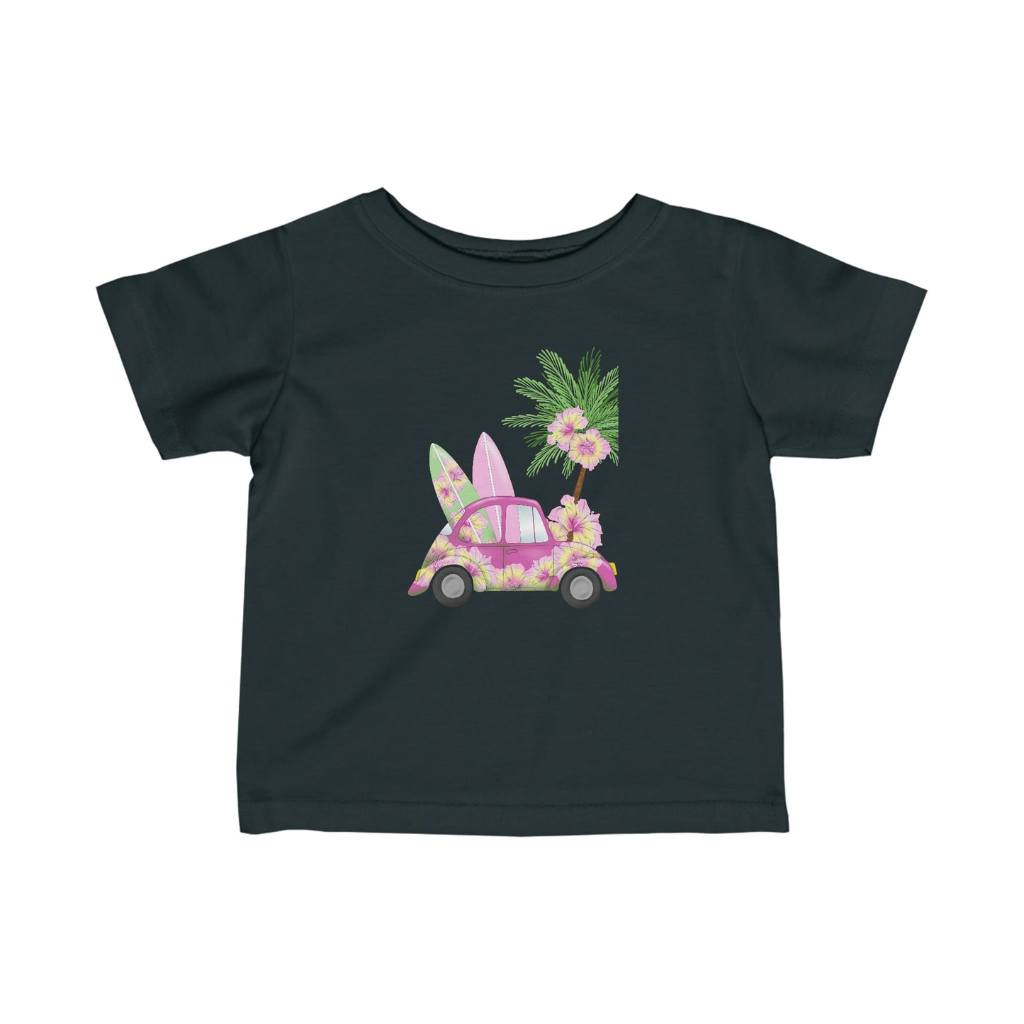Surf's Up Pink - Infant Fine Jersey Tee