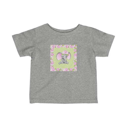 Pink Elephant - Infant Fine Jersey Tee