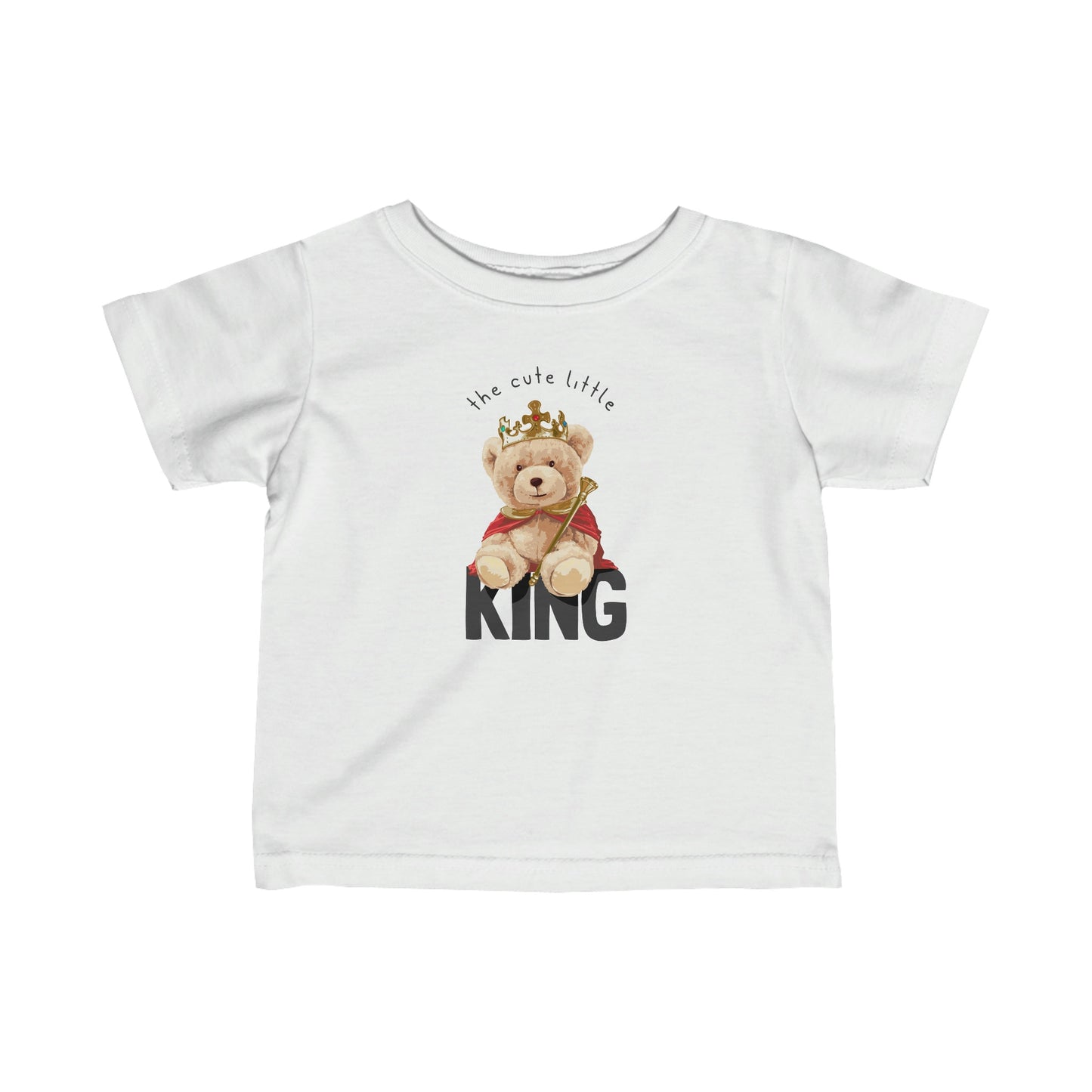 Cute Little King Bear - Infant Fine Jersey Tee
