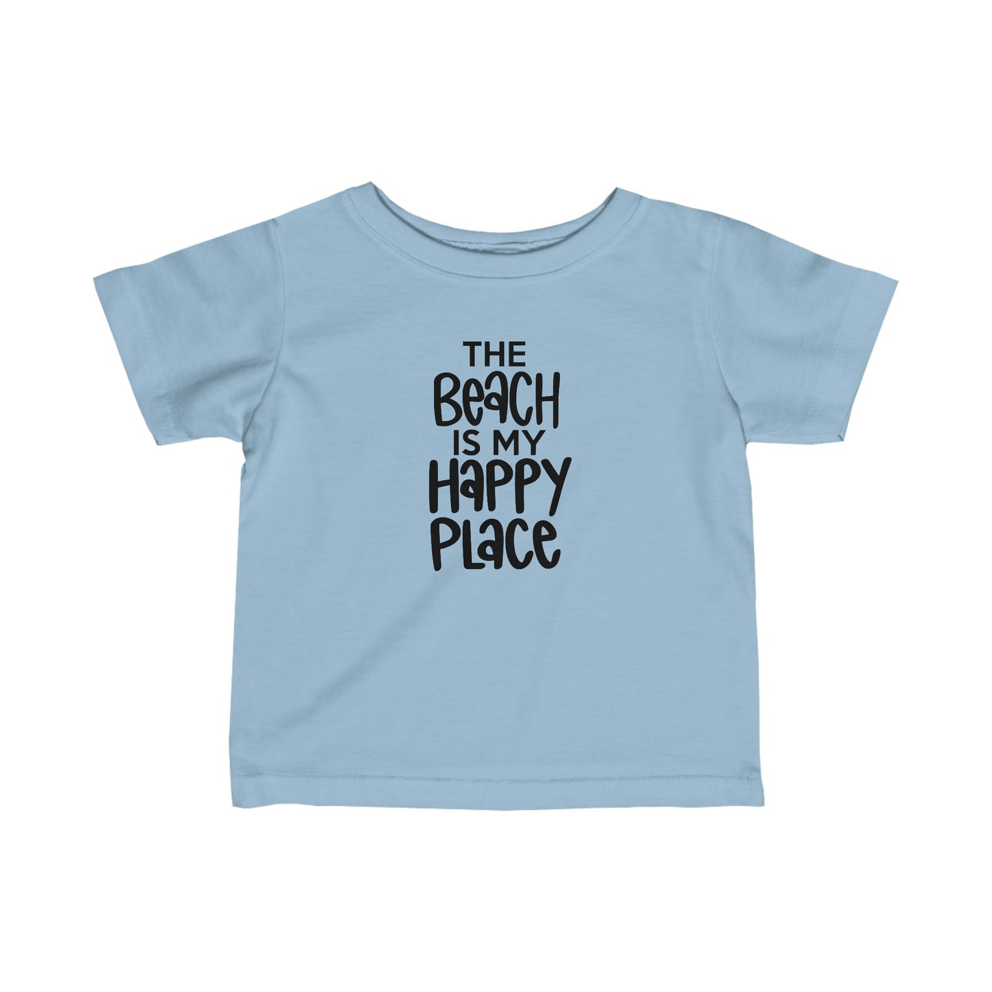 The Beach is My Happy Place - Infant Fine Jersey Tee