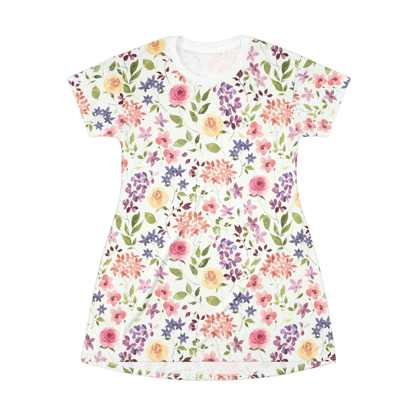 T-Shirt Dress - Multicolor Floral