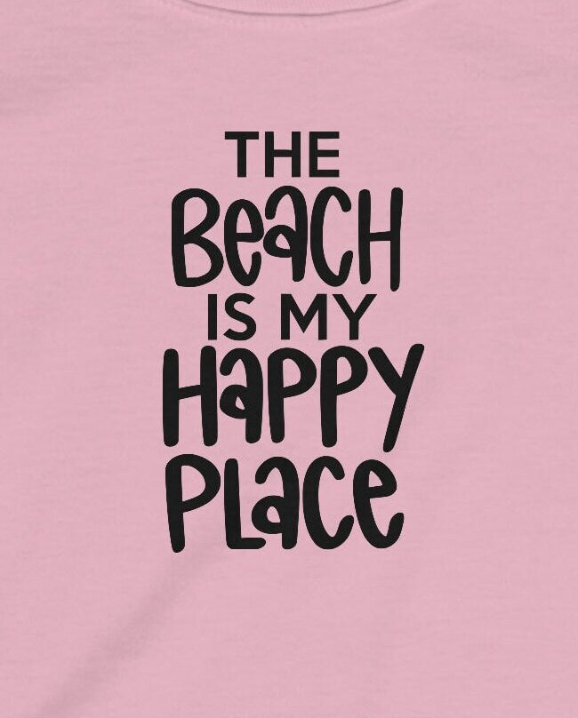 The Beach is My Happy Place - Infant Fine Jersey Tee