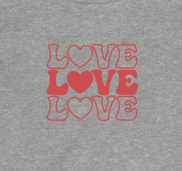 LOVE, LOVE, LOVE - Infant Fine Jersey Tee