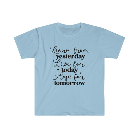 Unisex Softstyle T-Shirt - Learn, Live, Hope