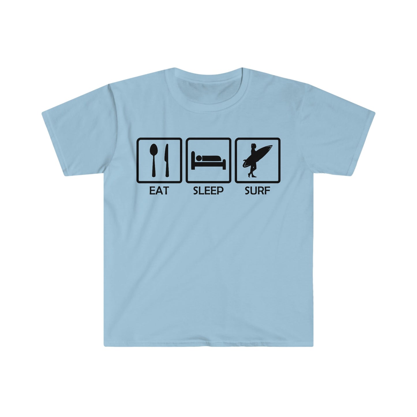 Unisex Softstyle T-Shirt - Eat Sleep Surf