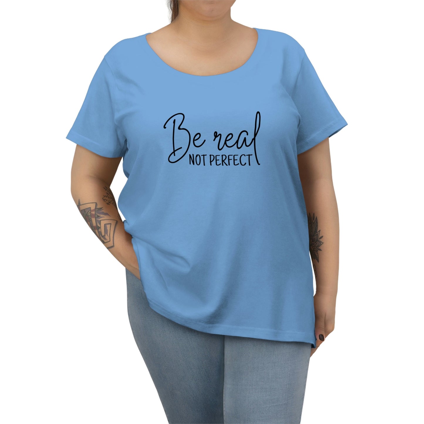 Be Real, Not Perfect - Women's Curvy Tee