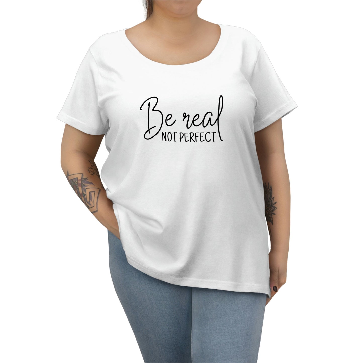 Be Real, Not Perfect - Women's Curvy Tee