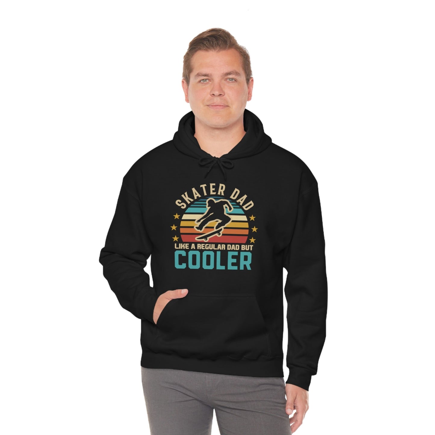 Unisex Heavy Blend Hooded Sweatshirt - Skater Dad, Like a Dad but Cooler