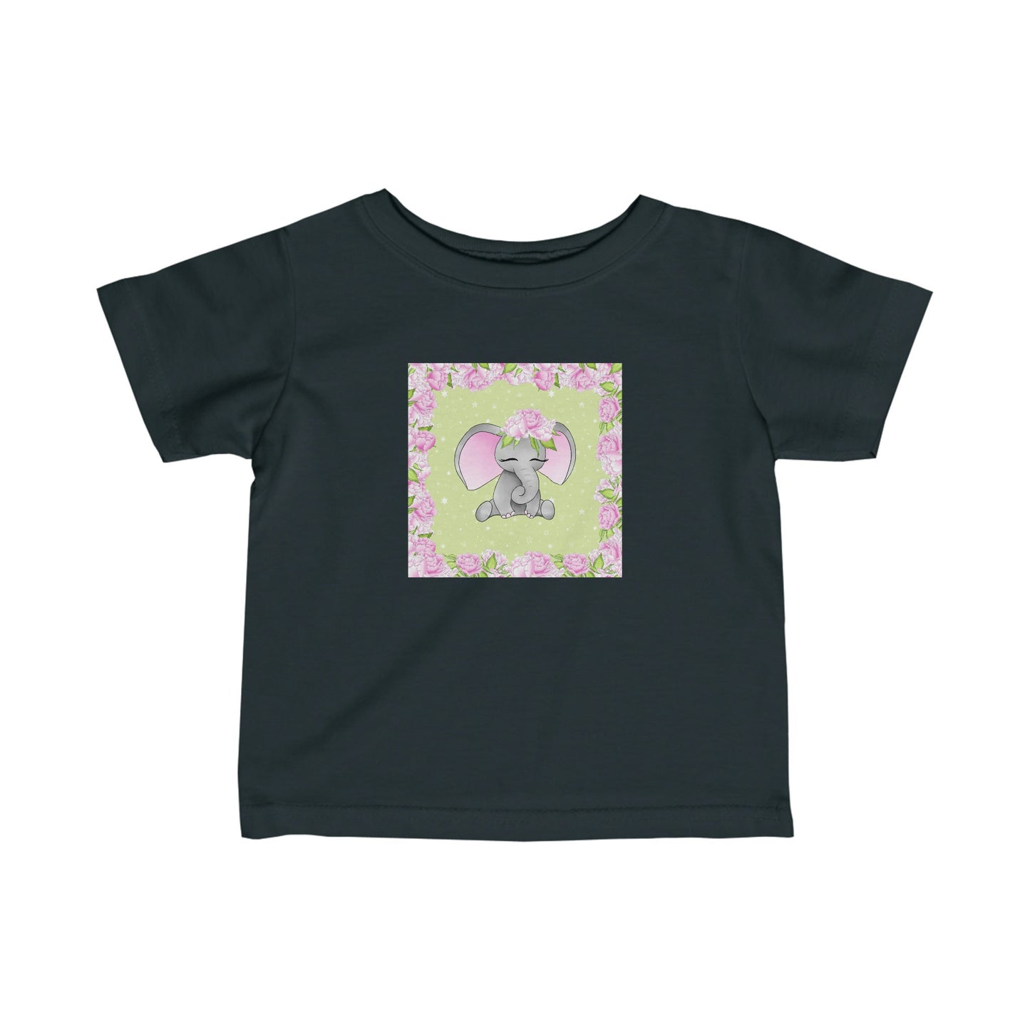 Pink Elephant - Infant Fine Jersey Tee
