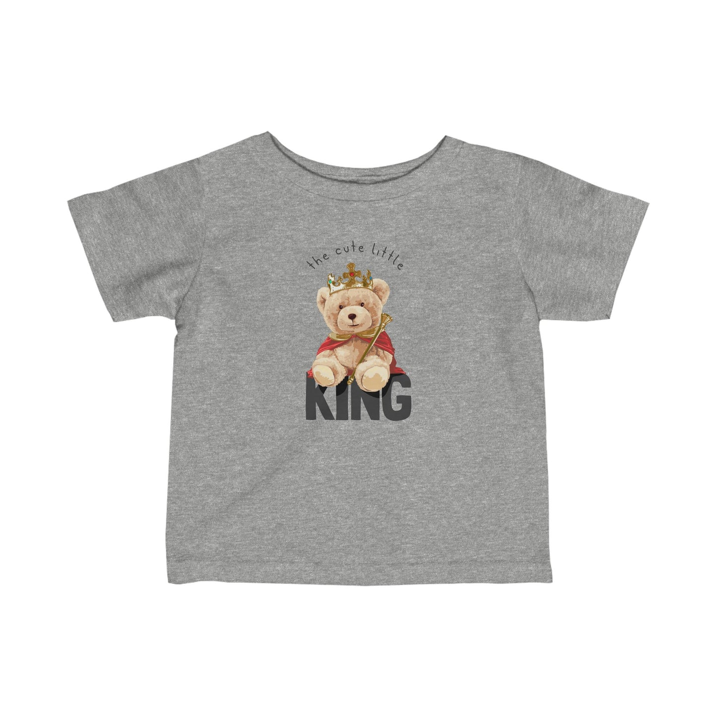 Cute Little King Bear - Infant Fine Jersey Tee