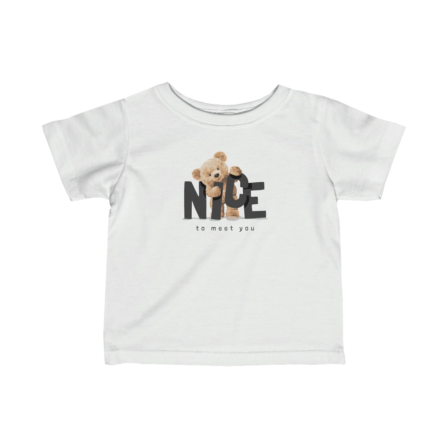 Nice to Meet You Bear - Infant Fine Jersey Tee