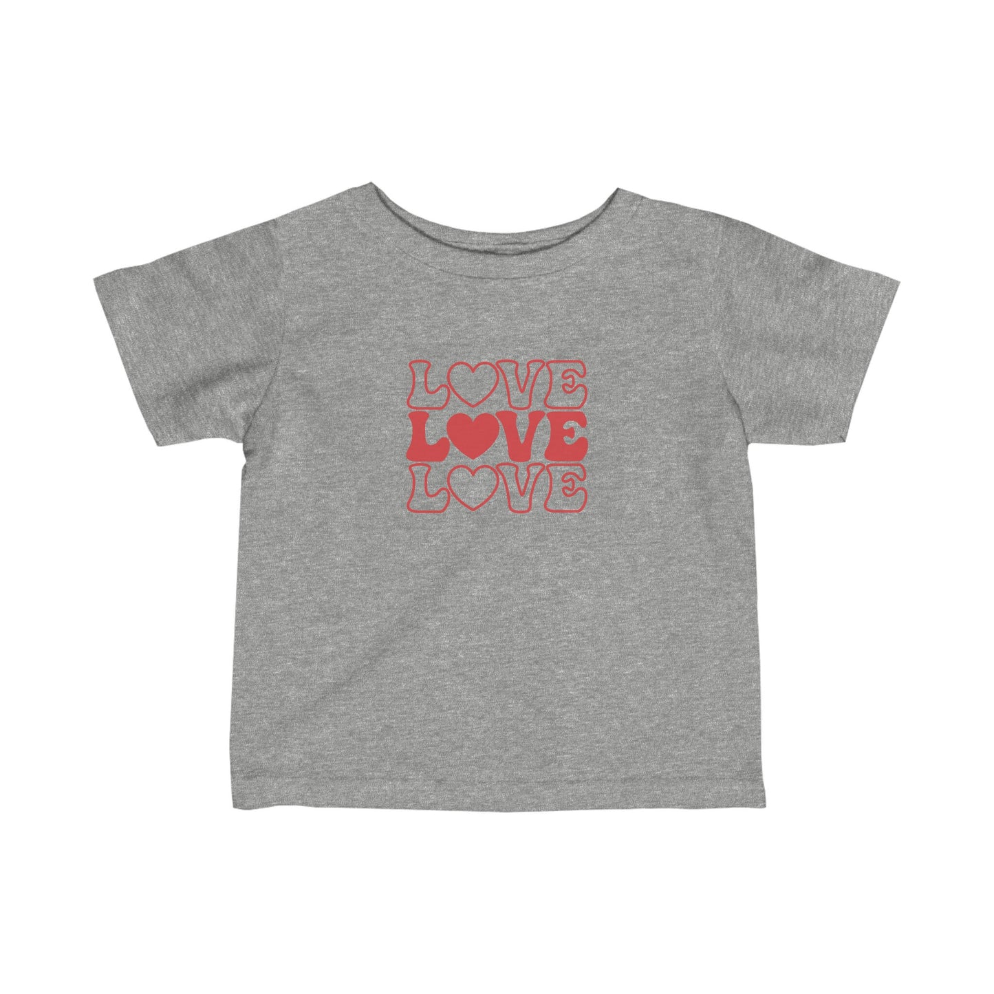 LOVE, LOVE, LOVE - Infant Fine Jersey Tee