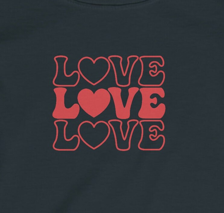 LOVE, LOVE, LOVE - Infant Fine Jersey Tee