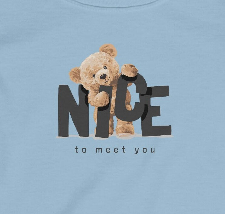 Nice to Meet You Bear - Infant Fine Jersey Tee