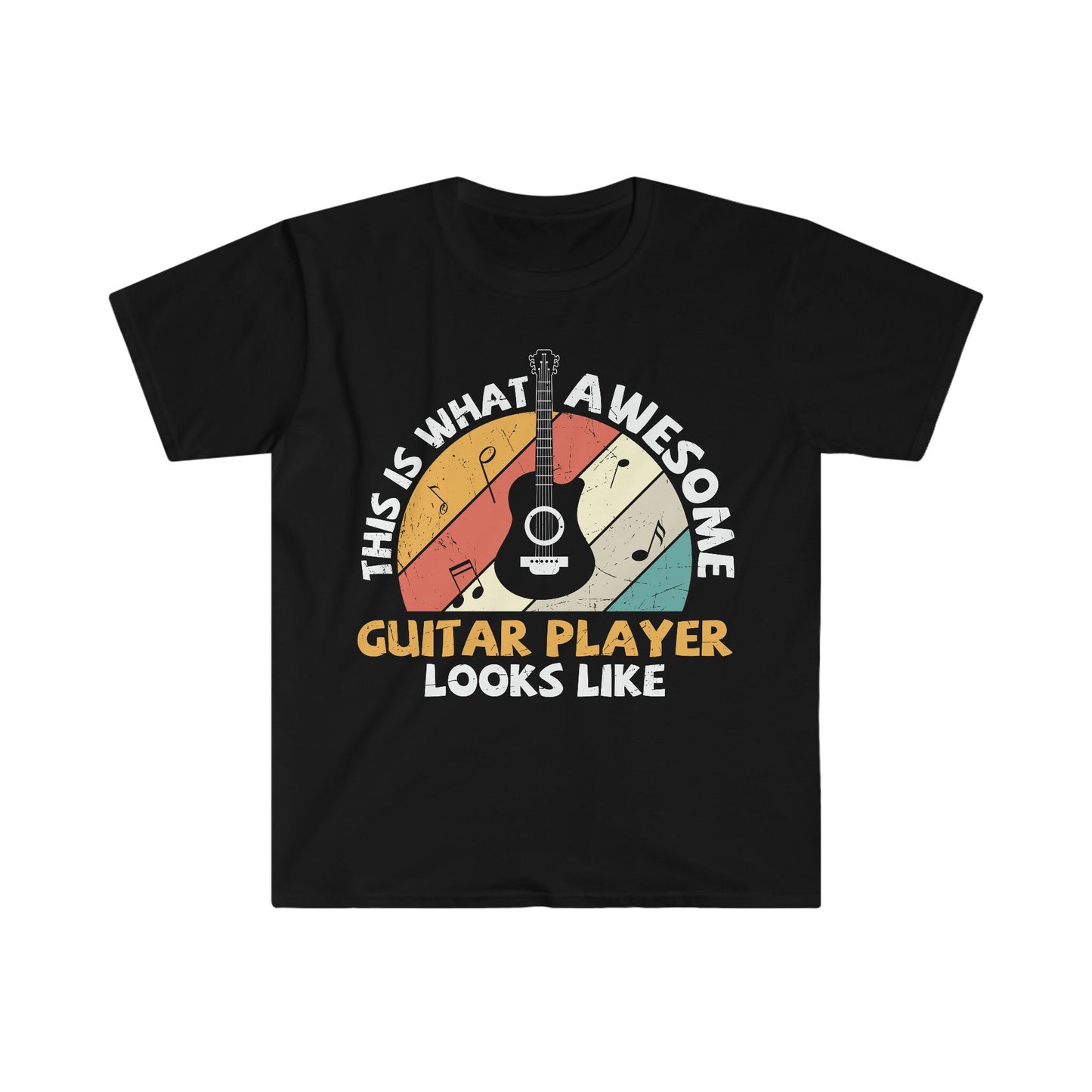 This is What Awesome Guitar Player Looks Like - Unisex Softstyle T-Shirt
