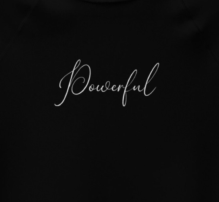 Watercolor Heart and Wings - Powerful - Youth Rash Guard