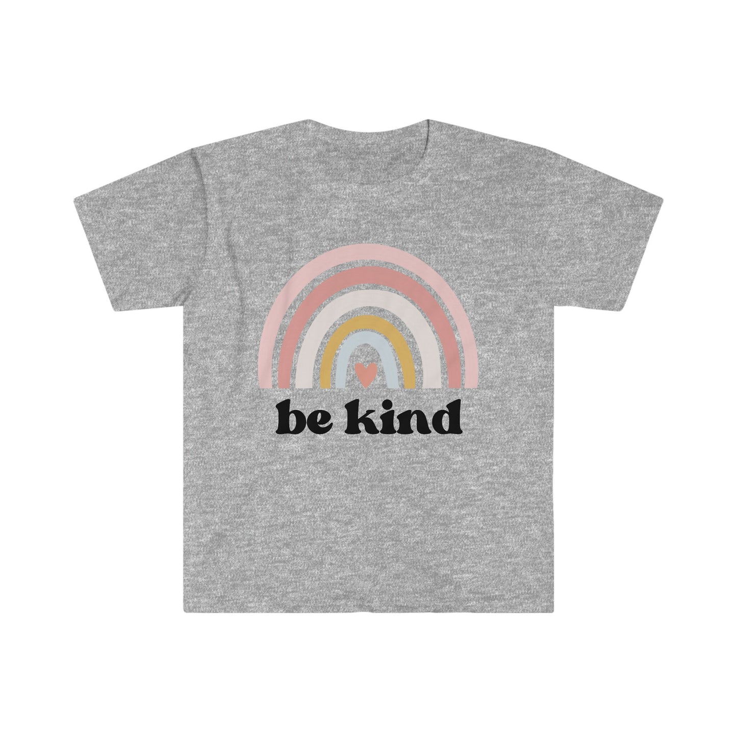 Be Kind - Mental Health Rainbow - Unisex Softstyle T-Shirt