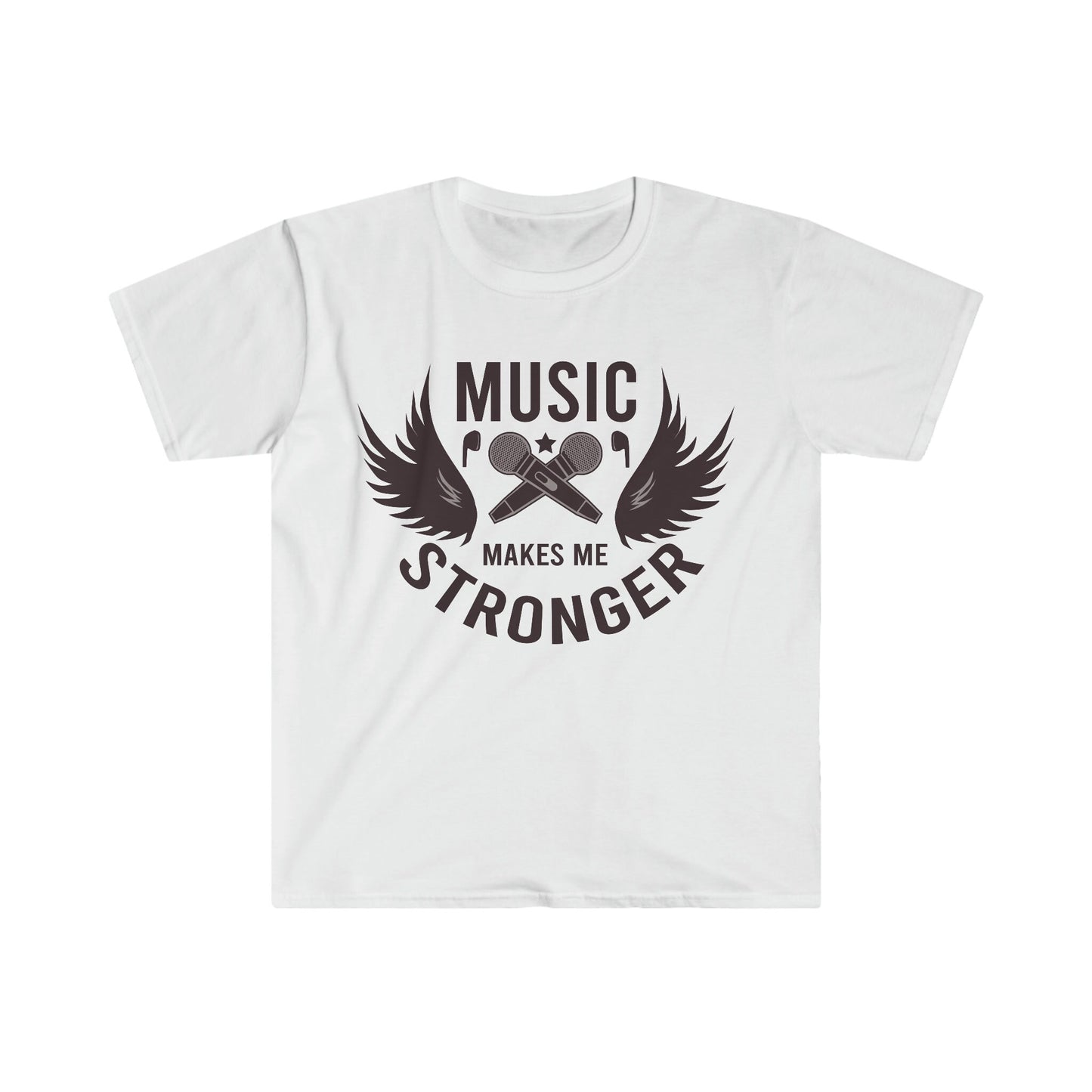 Music Makes Me Stronger - Unisex Softstyle T-Shirt