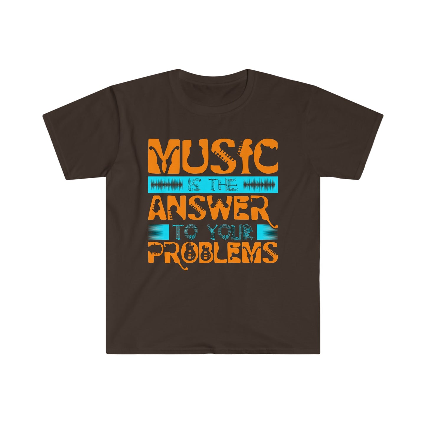 Music is the Answer to Your Problems - Unisex Softstyle T-Shirt