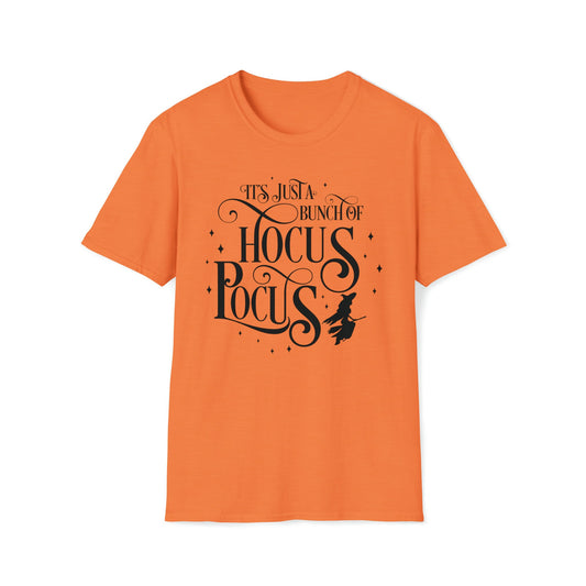 Halloween - Its Just a Bunch of Hocus Pocus - Witches - Trick or Treat - Vintage - Unisex Softstyle T-Shirt
