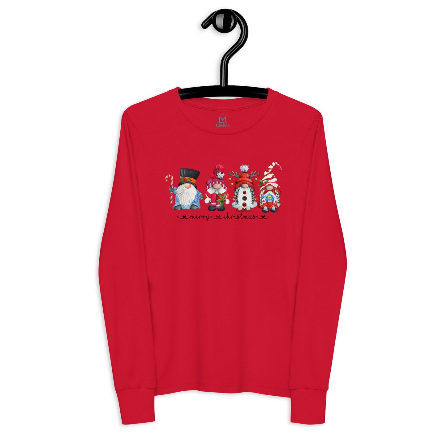 Four Christmas Gnomes - Youth long sleeve tee