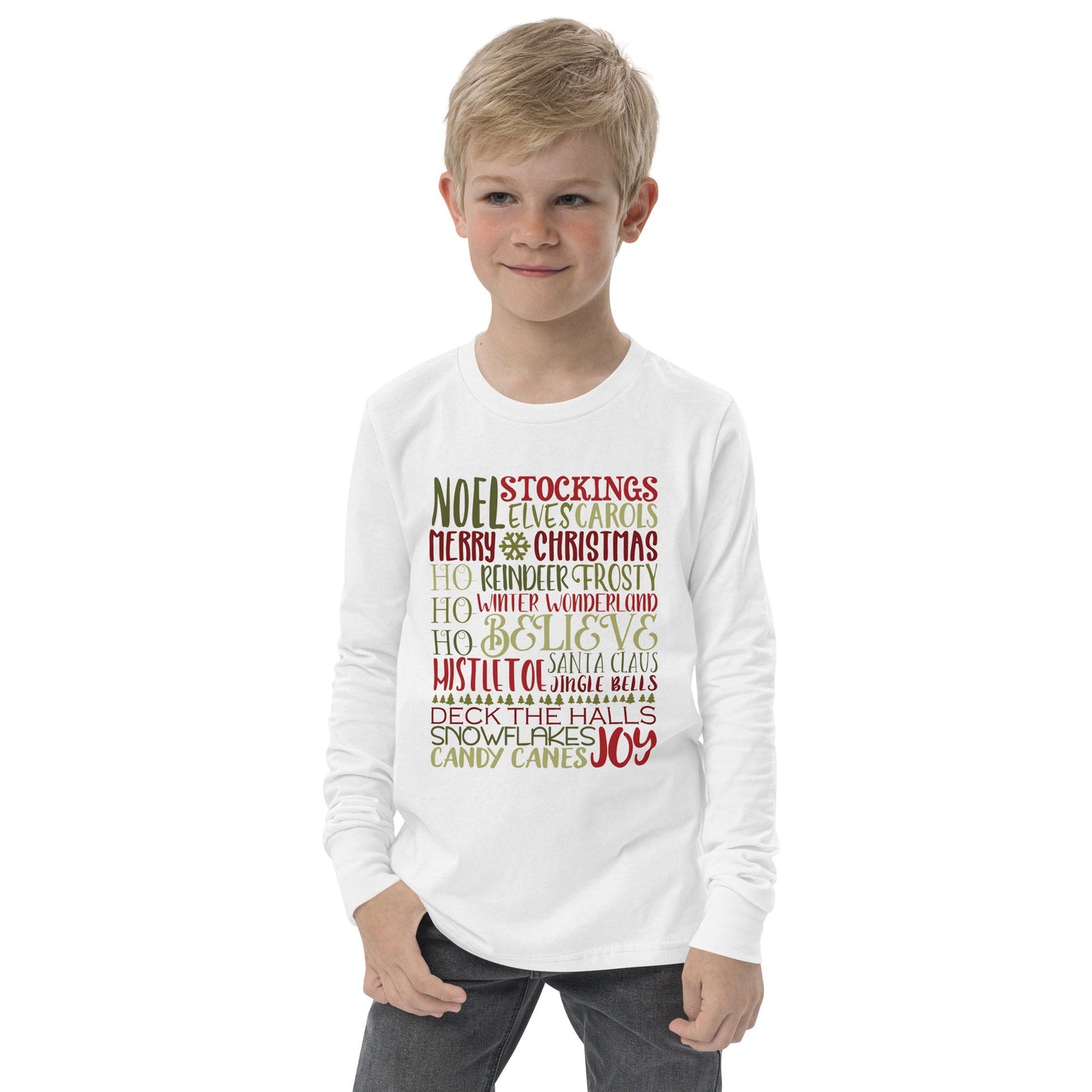Christmas Subway - Funny Christmas - Youth long sleeve tee