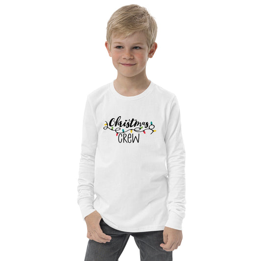 Christmas Crew - Christmas Lights - Funny Christmas - Youth long sleeve tee