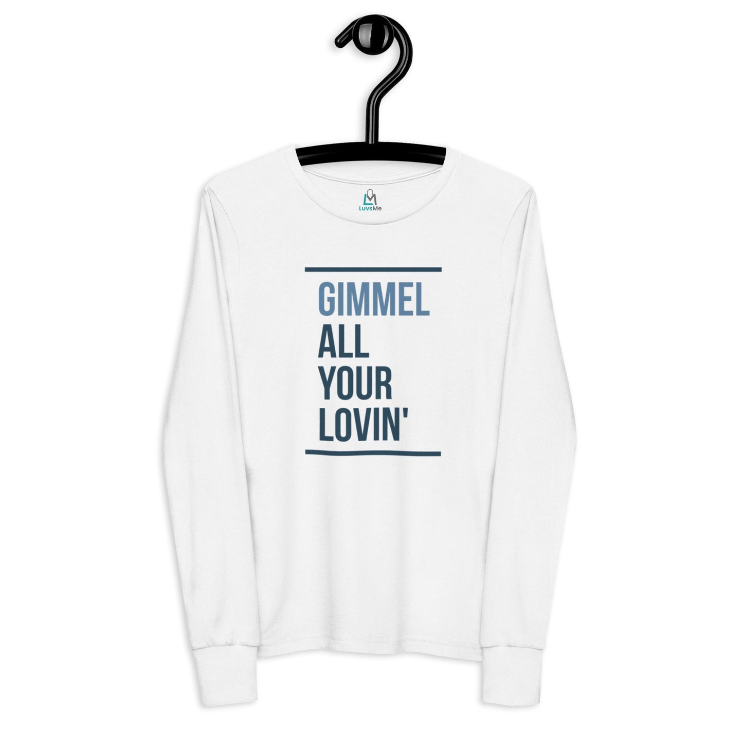Hanukkah Saying - Gimmel All Your Lovin - Fun Hanukkah Tshirt - Celebrate Hanukkah - Youth long sleeve tee